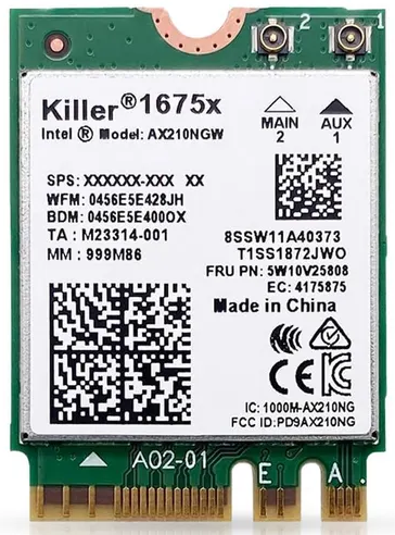 Killer™ Wireless AX1675x Wifi Module